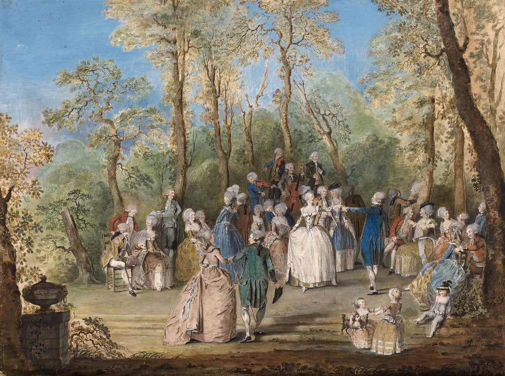 Detail of The bucolic dance by Anonymous