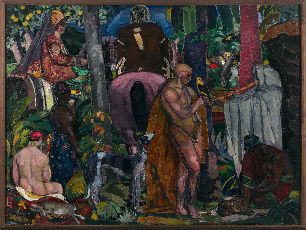 Detail of The Return from the Hunt, c. 1913 by Anonymous