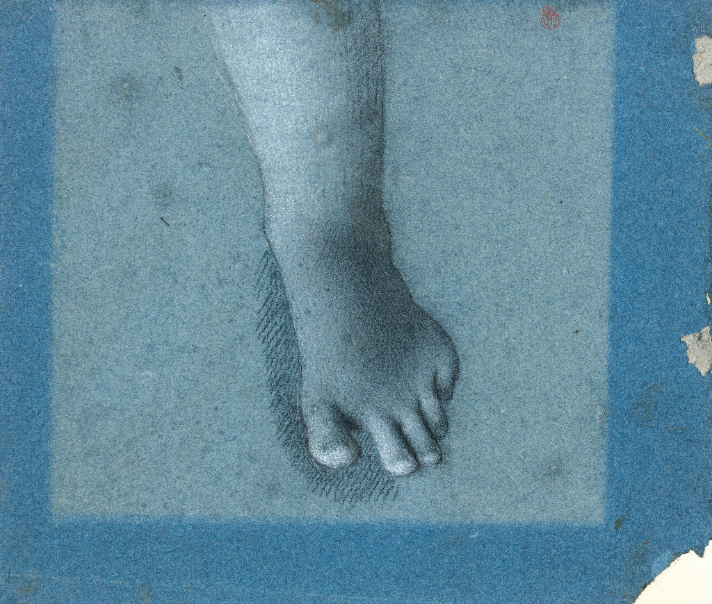 Detail of Foot study by Anonymous
