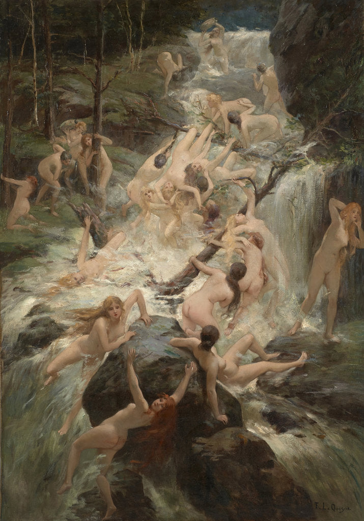 Detail of The torrent by Anonymous