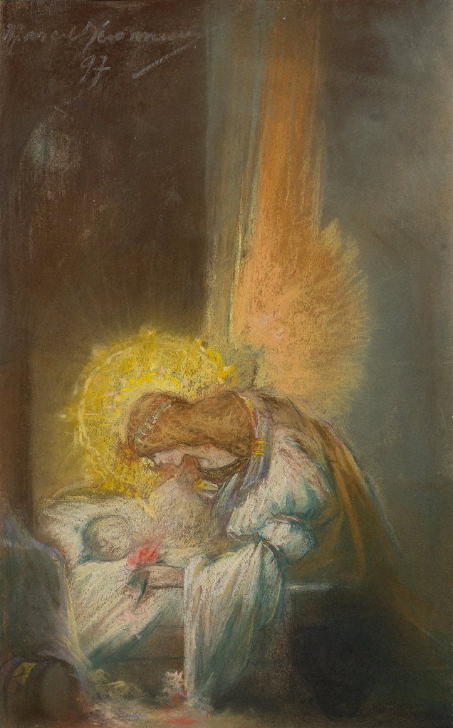 Detail of The guardian angel, 1897 by Anonymous