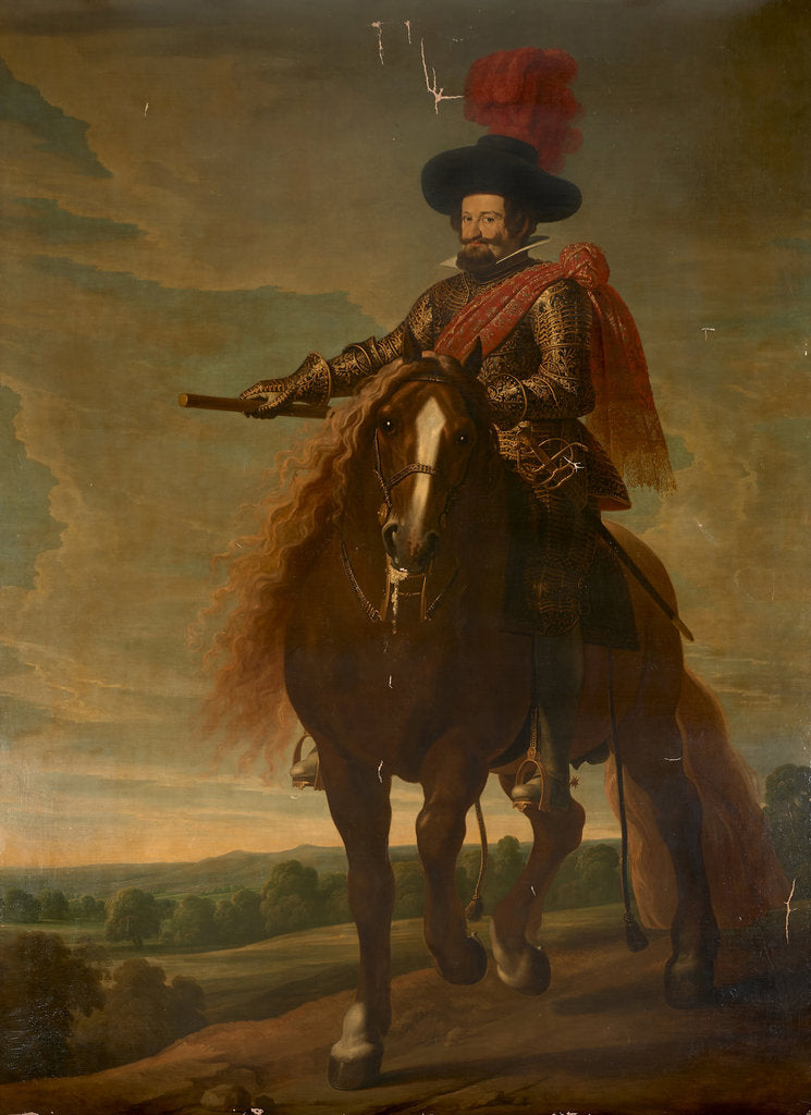 Detail of Equestrian Portrait of Gaspar de Guzmán, Count-Duke of Olivares, First Half of 17th cen by Anonymous