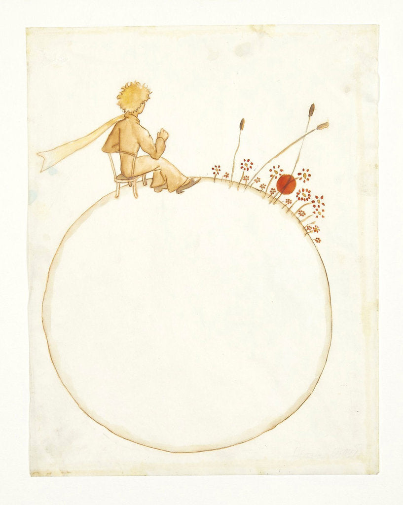 Detail of Illustration for novella The Little Prince (Le Petit Prince), 1942 by Anonymous