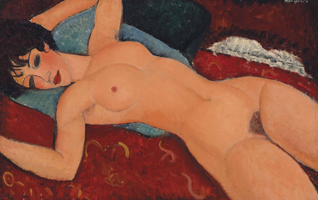Detail of Nude lying (Nu couché), 1917 by Anonymous