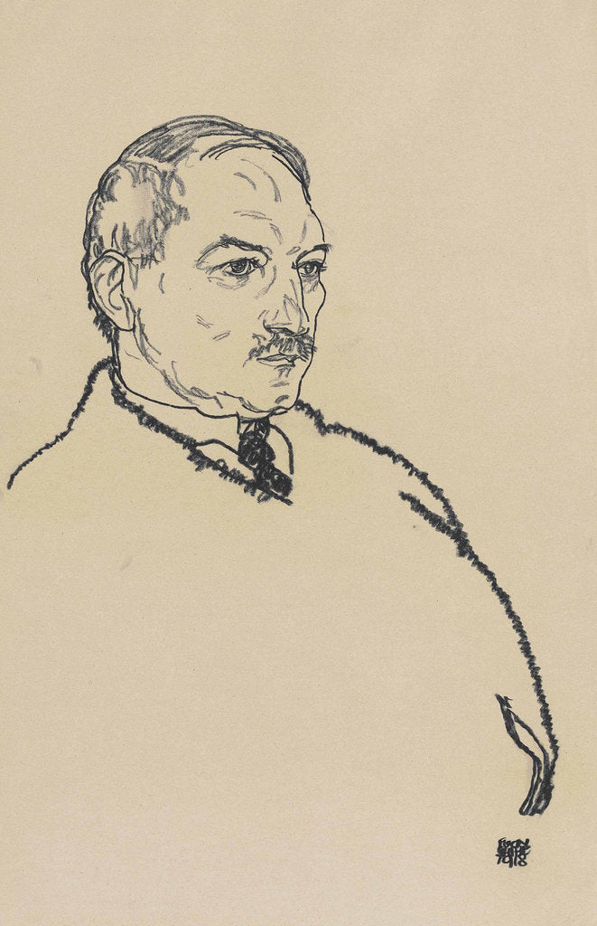 Detail of Portrait of August Lederer, 1918 by Anonymous