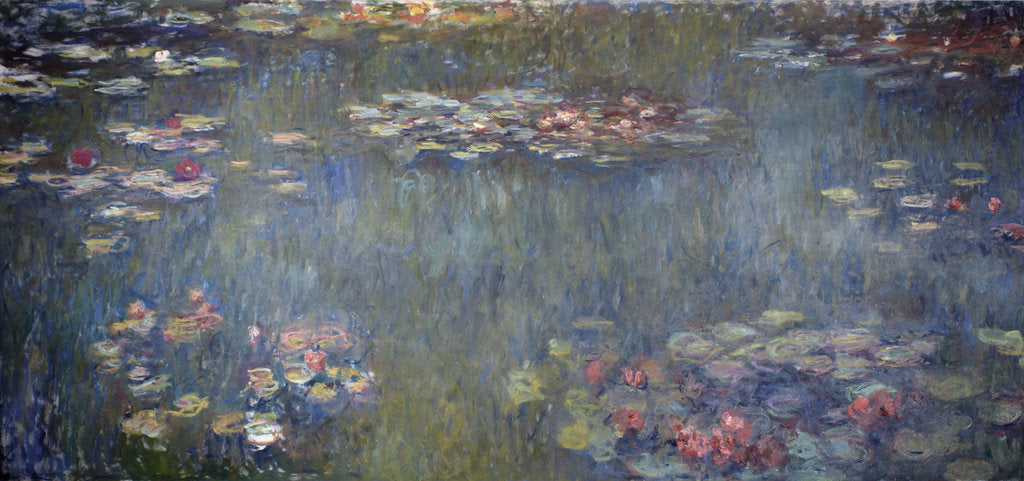 Detail of Waterlilies Pond, Green Reflection (Le Bassin aux nymphéas, reflets verts), 1920-1925 by Anonymous
