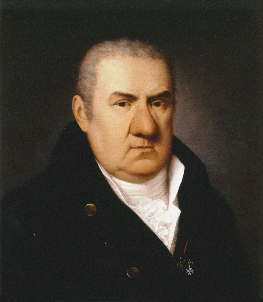 Detail of Portrait of the architect Giacomo Quarenghi, 1811 by Anonymous
