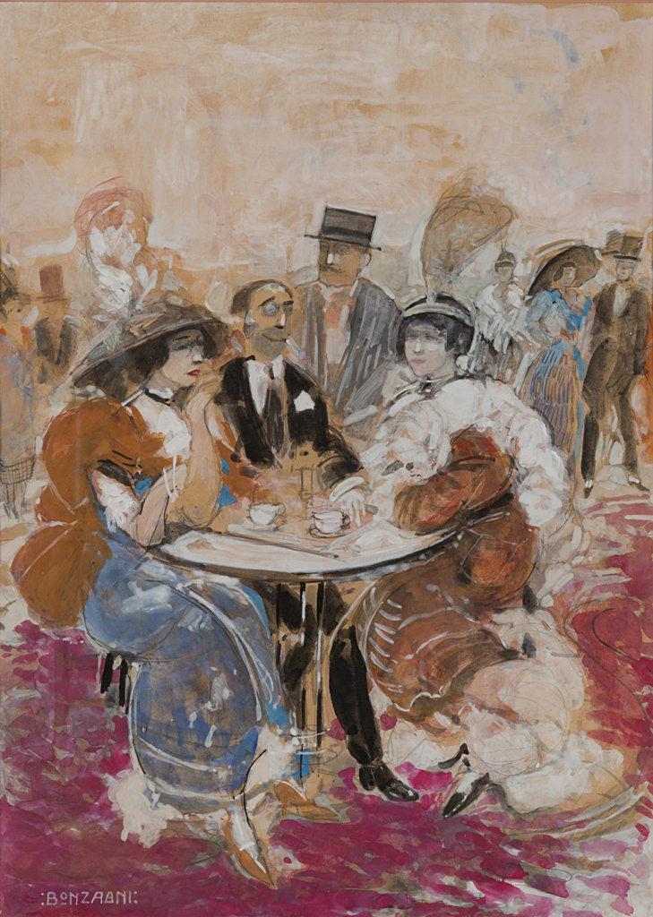 Detail of In a café, 1912 by Anonymous