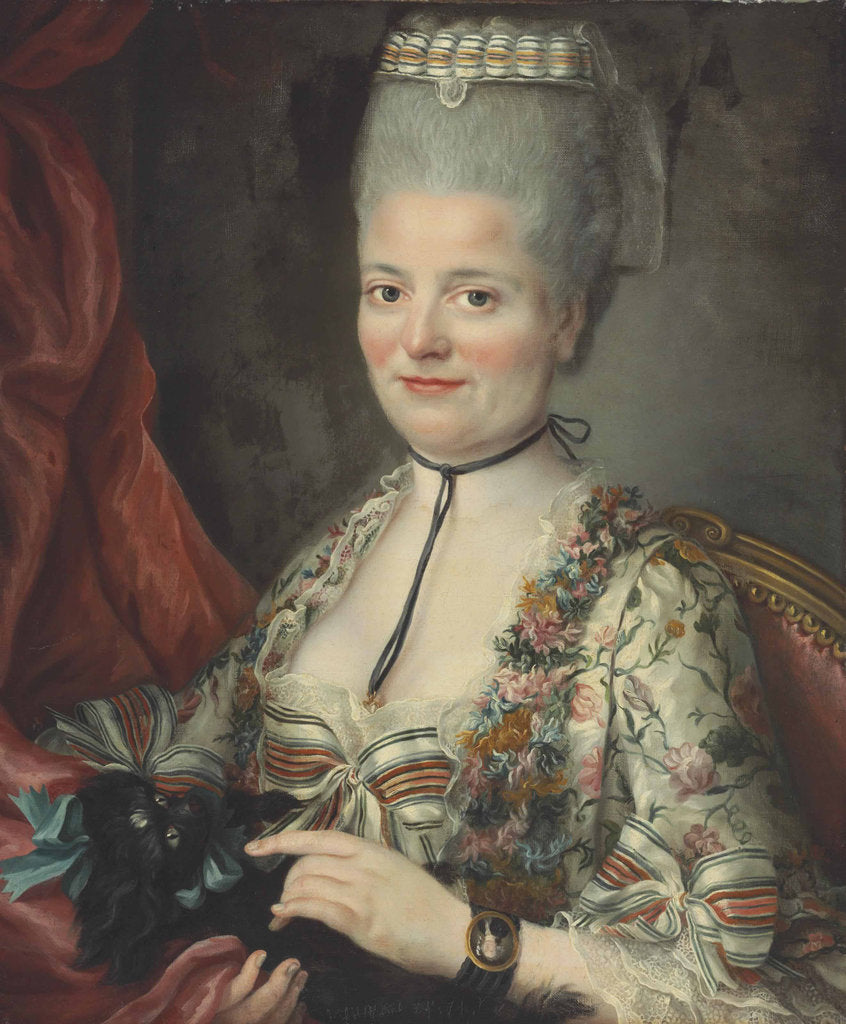 Detail of Jeanne Thérèse Tellez dAcosta, Marquise de Rochambeau by Anonymous