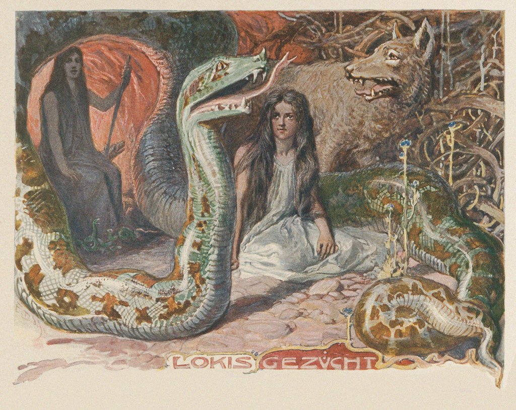 Detail of Lokis brood by Anonymous
