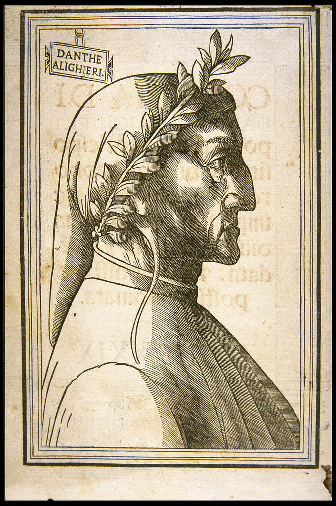 Detail of Dante Alighieri, ca 1529 by Anonymous