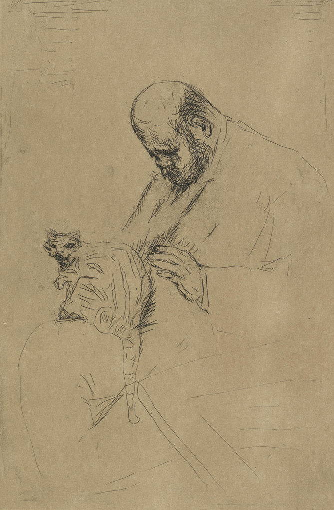 Detail of Portrait of Ambroise Vollard, c. 1924 by Pierre Bonnard