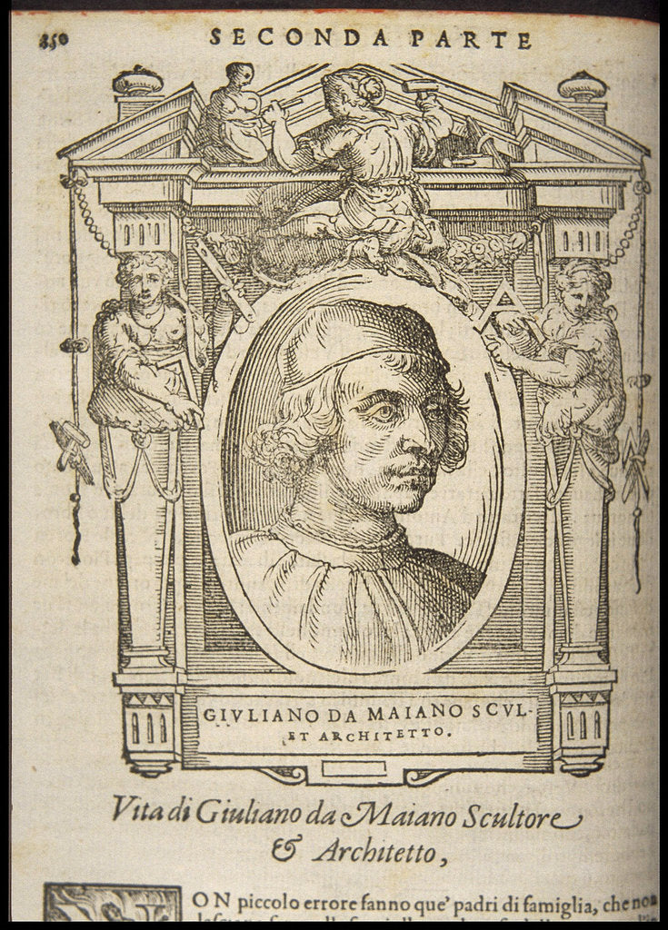 Detail of Giuliano da Maiano, ca 1568 by Anonymous