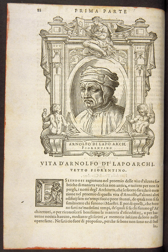 Detail of Arnolfo di Cambio, ca 1568 by Anonymous