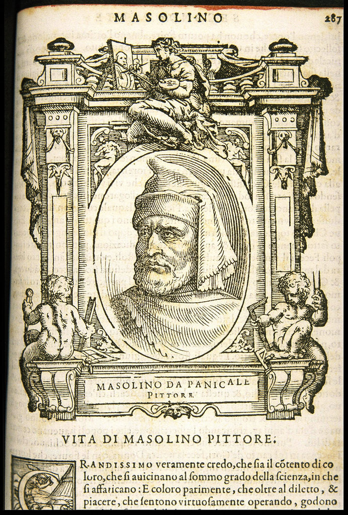 Detail of Masolino da Panicale, ca 1568 by Anonymous