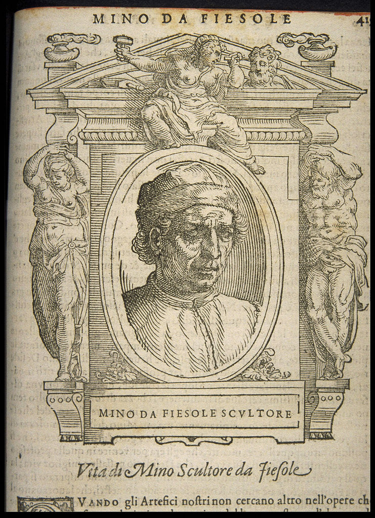 Detail of Mino da Fiesole, ca 1568 by Anonymous