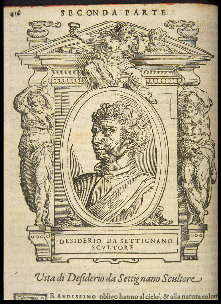 Detail of Desiderio da Settignano, ca 1568 by Anonymous