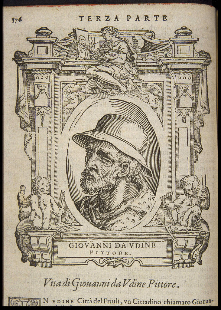 Detail of Giovanni da Udine, ca 1568 by Anonymous