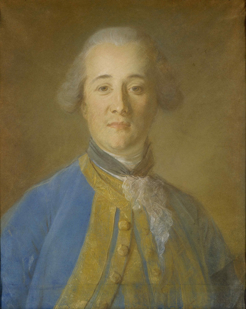 Detail of Portrait of Léonard de Majance de Camiran, ca 1756 by Anonymous