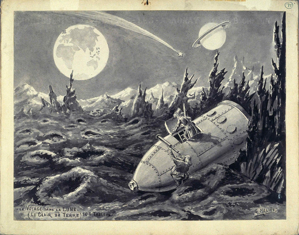 Detail of Le Voyage dans la Lune (A Trip to the Moon), 1902 by Anonymous