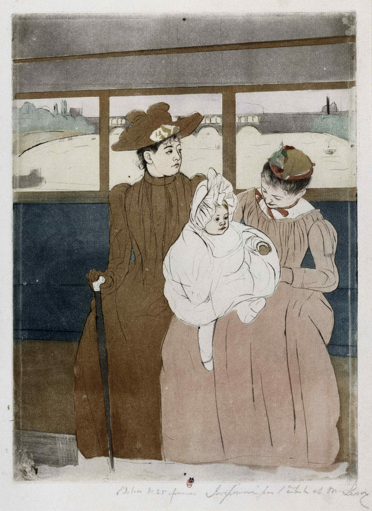 Detail of In the Omnibus, 1890-1891 by Anonymous