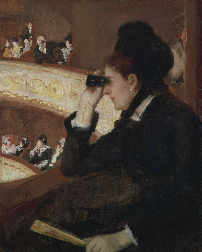 Detail of In the Loge, ca 1878 by Anonymous