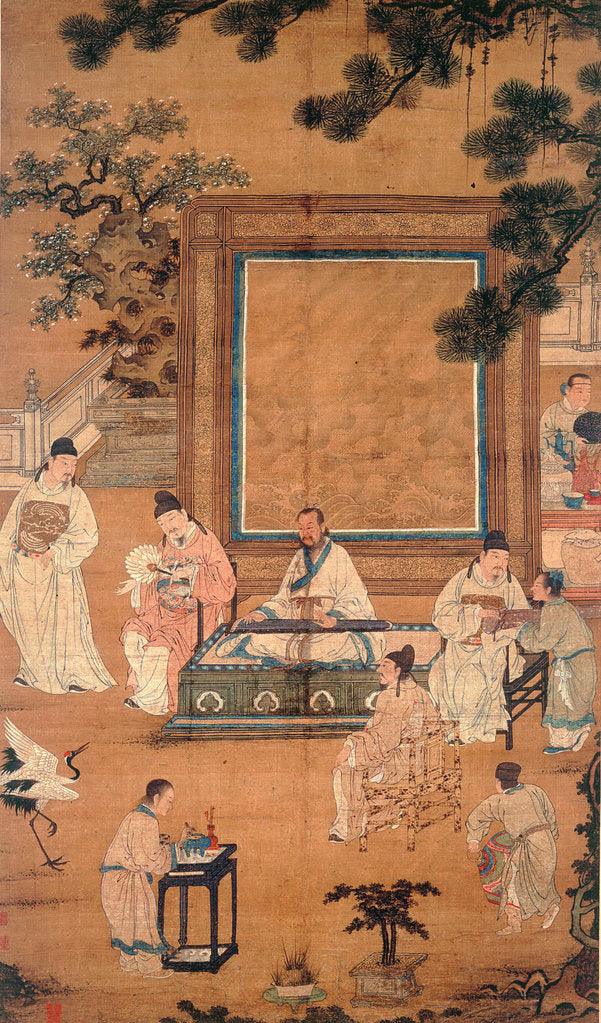 Detail of The Eighteen Scholars by Anonymous