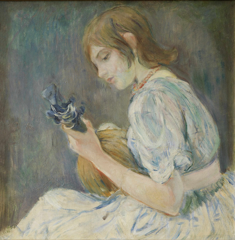 Detail of Femme à la Mandoline (Girl with Mandolin), 1889 by Anonymous