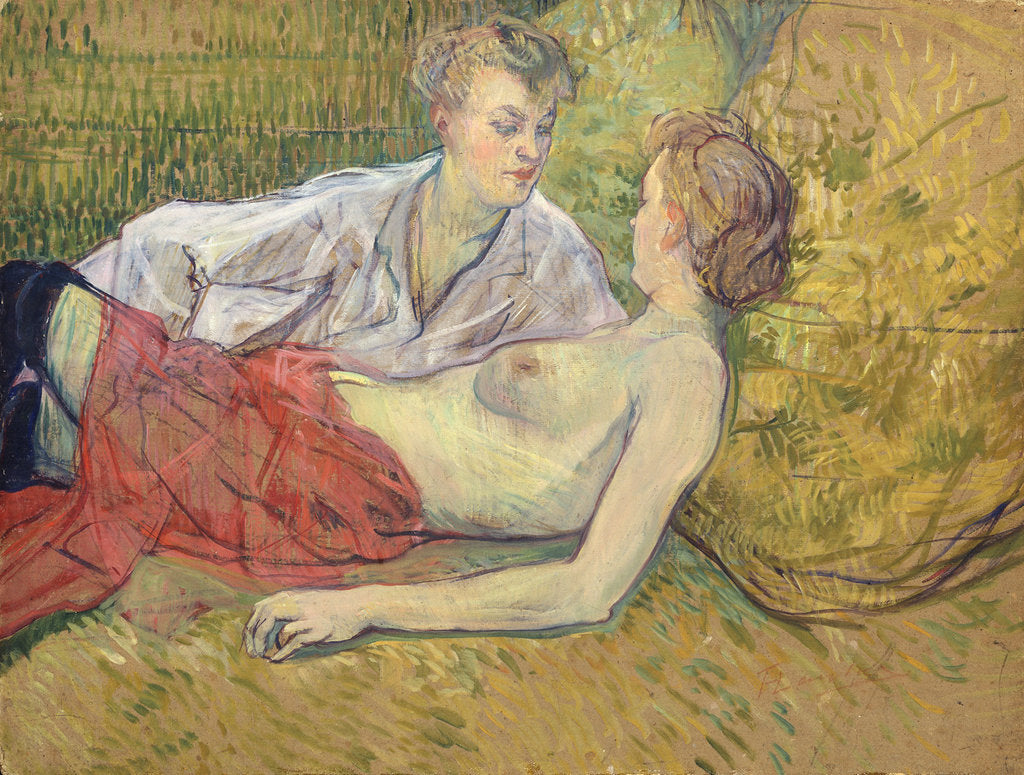 Detail of Les deux amies, 1895 by Anonymous
