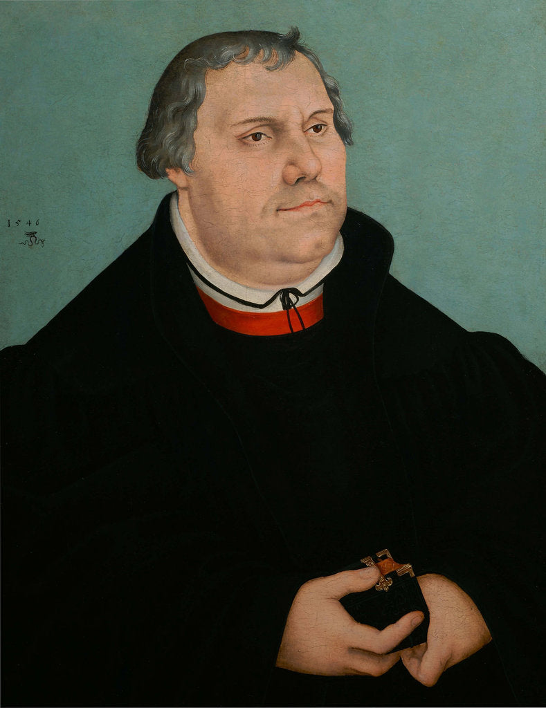 Detail of Portrait of Martin Luther, 1546 by Anonymous