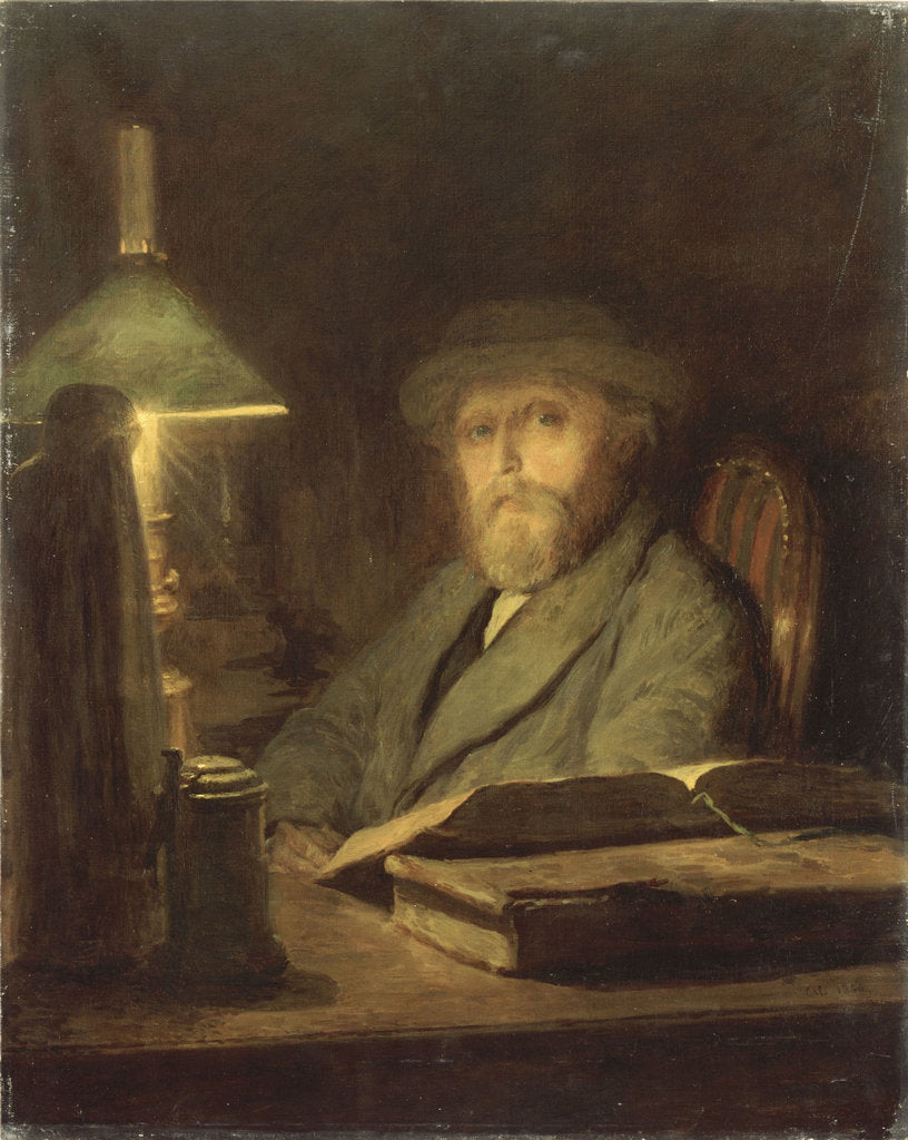Detail of Self-Portrait, 1866 by Anonymous