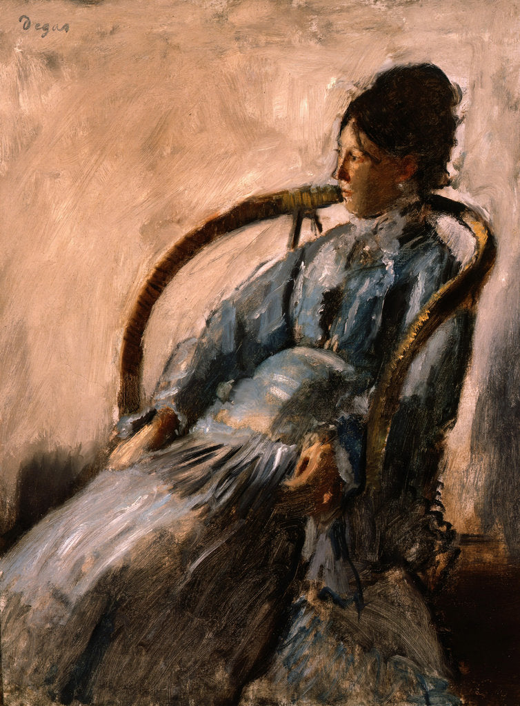 Detail of Madame De Nittis, ca 1872 by Anonymous