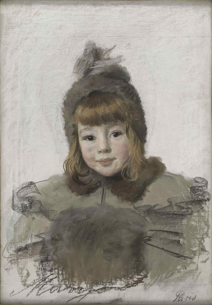 Detail of Portrait of a little girl, c. 1898 by Anonymous