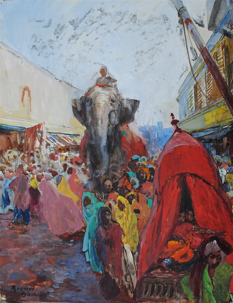 Detail of Howdah in Hyderabad, 1911 by Anonymous