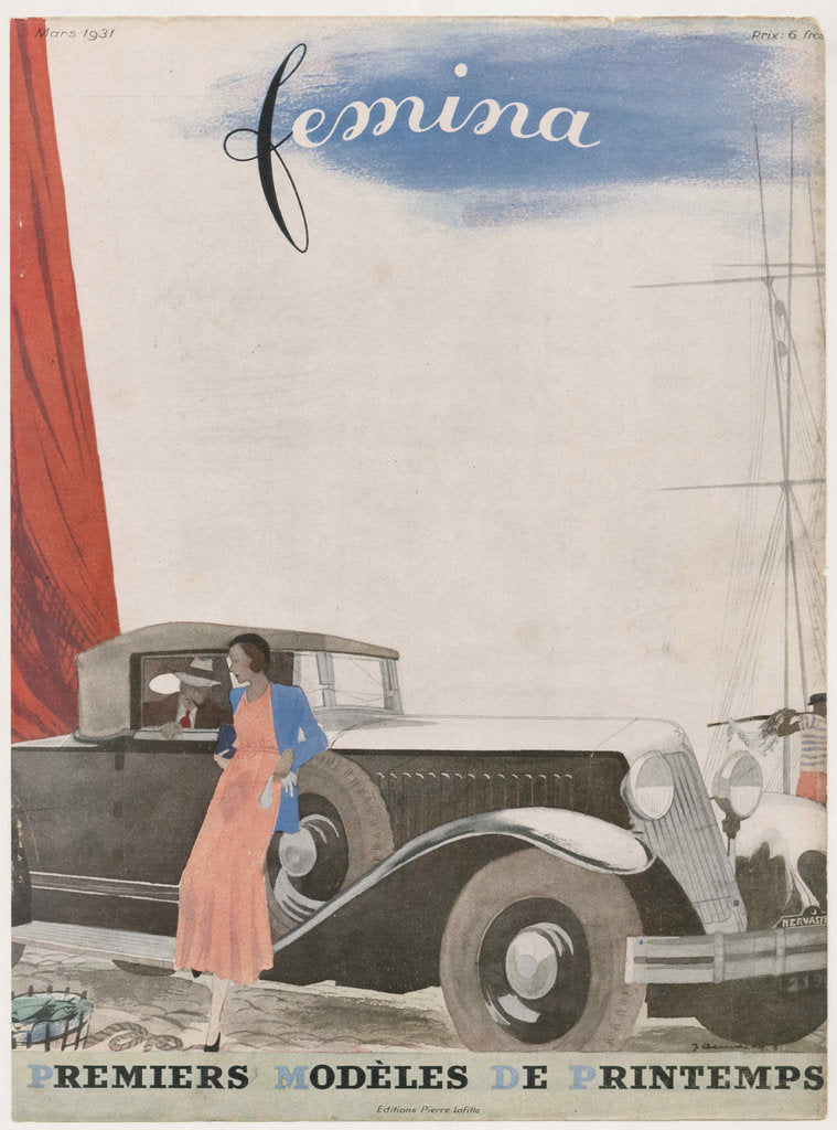 Detail of Femina. First spring models, 1931 by Anonymous