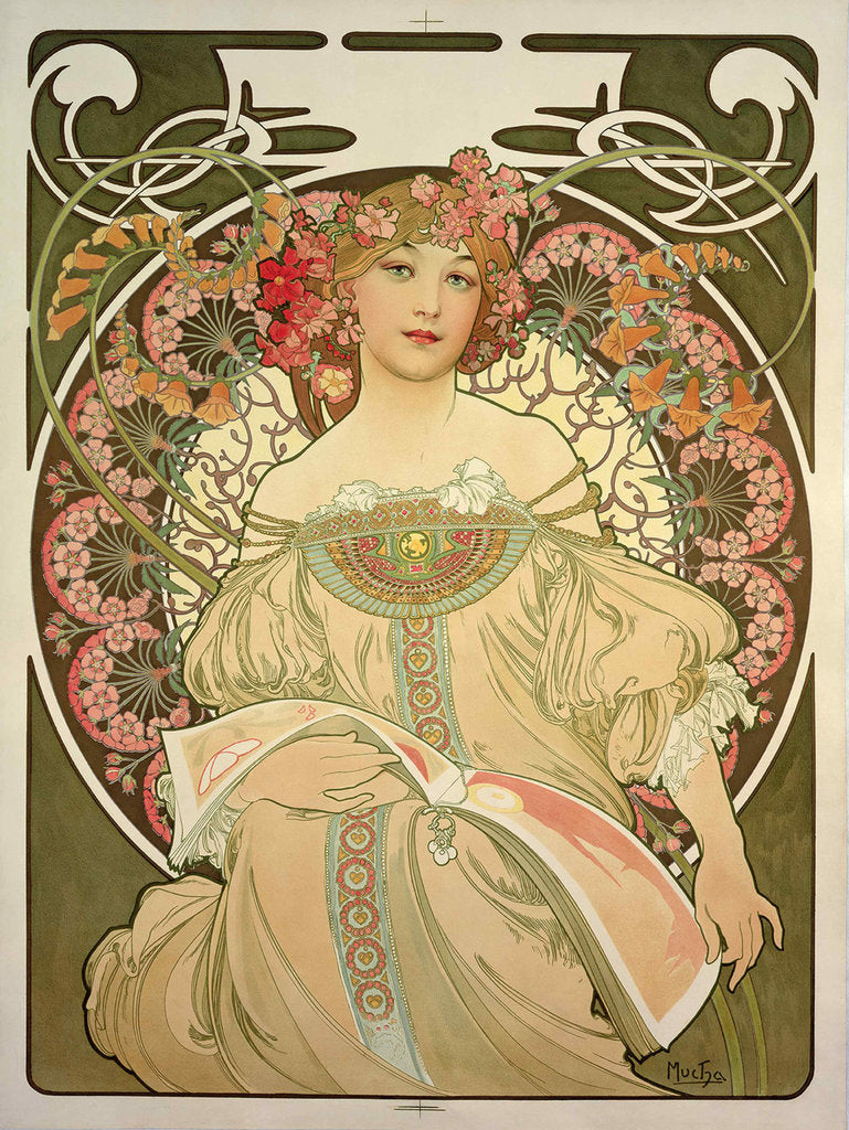 Detail of Rêverie (Daydream). Zodiac, 1898 by Anonymous