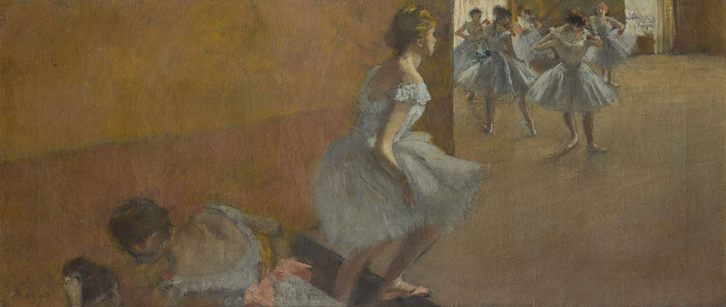 Detail of Danseuses montant un escalier, 1886-1890 by Anonymous