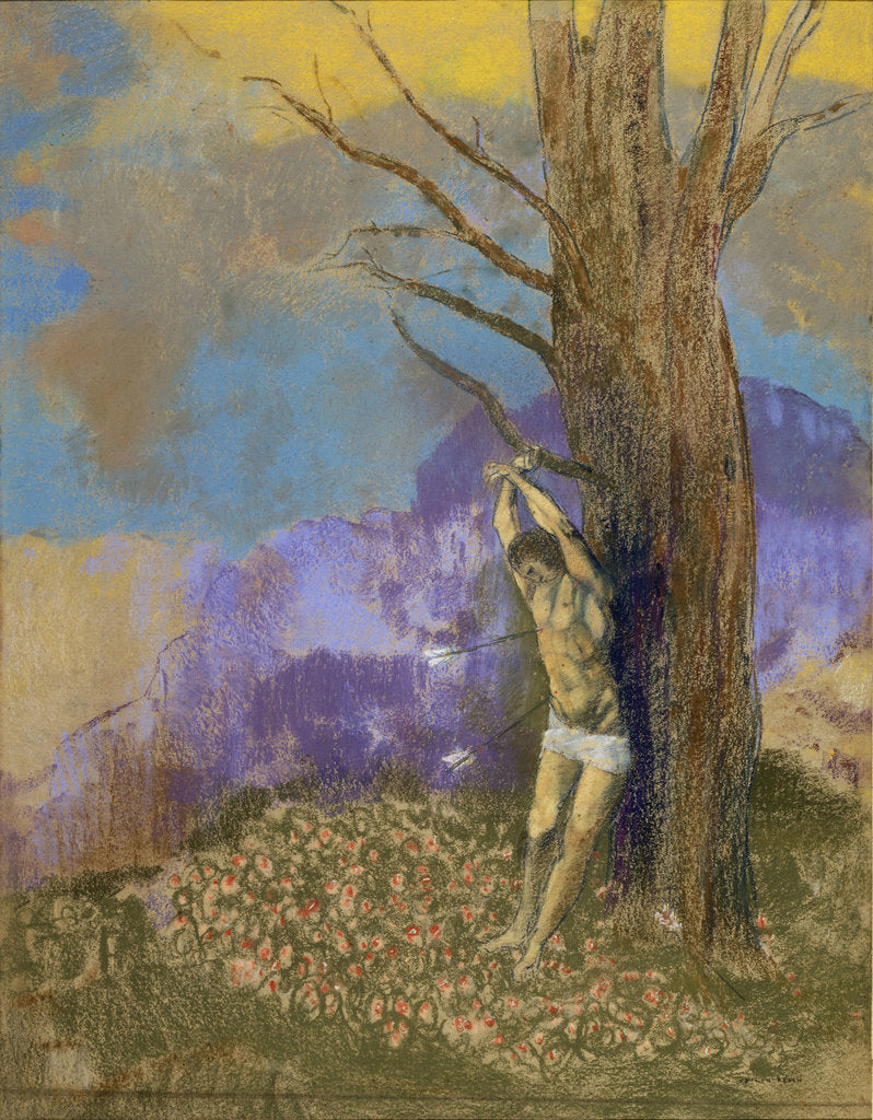 Detail of Saint Sebastian, c. 1910 by Anonymous
