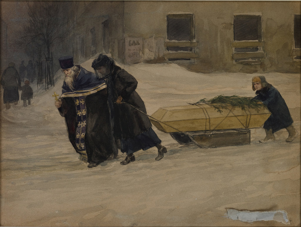 Detail of The fathers funeral, 1918-1923 by Anonymous
