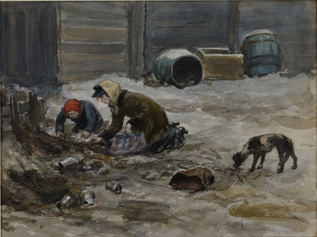 Detail of Hungry years in Petrograd (Drawn from nature), 1919 by Anonymous