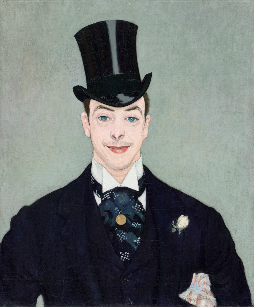 Detail of Portrait of Henry Samary, c. 1890 by Anonymous