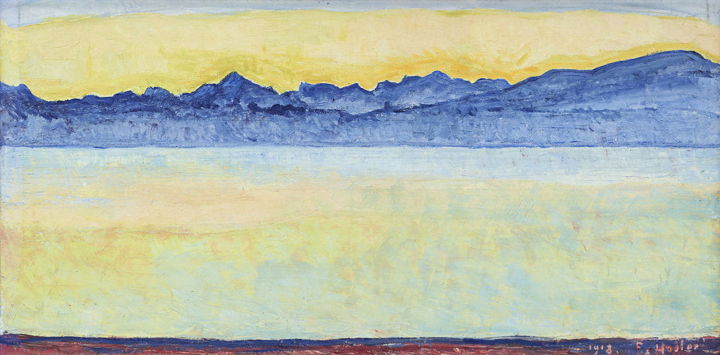Detail of Lake Geneva early in the Morning, 1918 by Anonymous