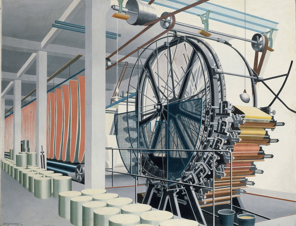 Detail of The Paper Machine, 1934 by Anonymous