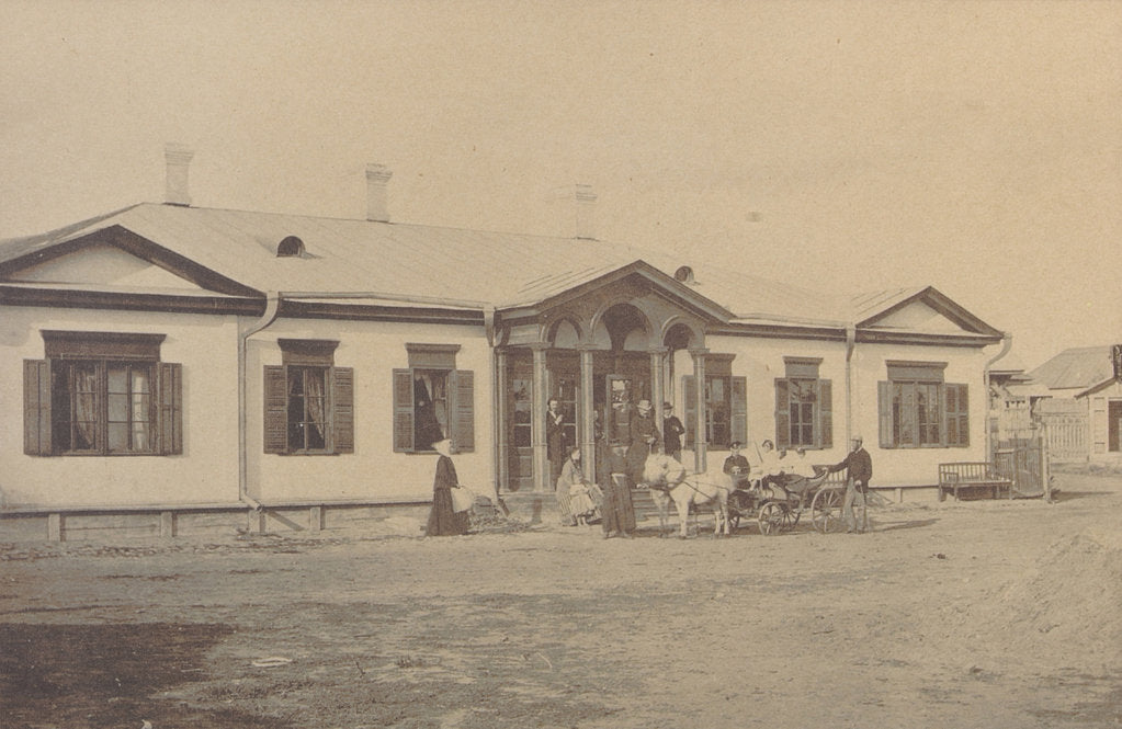 Detail of Pyotr Tchaikovsky with the Davydov Family in the Verbovka estate by Anonymous
