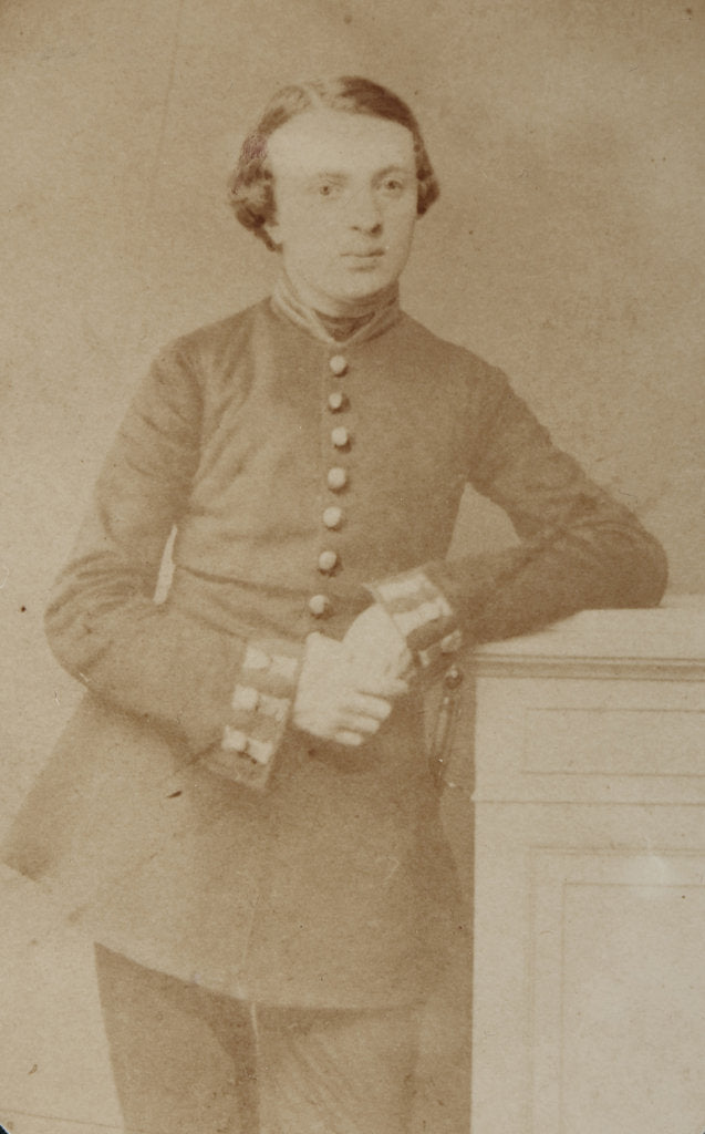 Detail of Portrait of the poet Aleksey Nikolayevich Apukhtin, 1859 by Anonymous