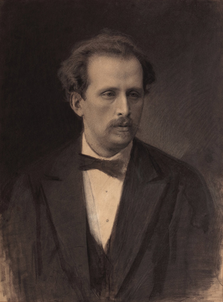 Detail of Portrait of the pianist and composer Nikolay Rubinstein, 1870s by Anonymous