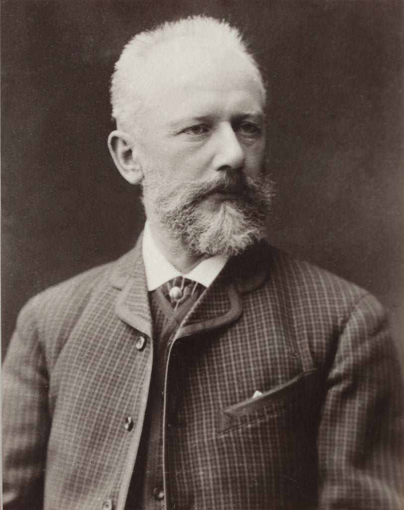 Detail of Portrait of the composer Pyotr Ilyich Tchaikovsky, 1887 by Anonymous