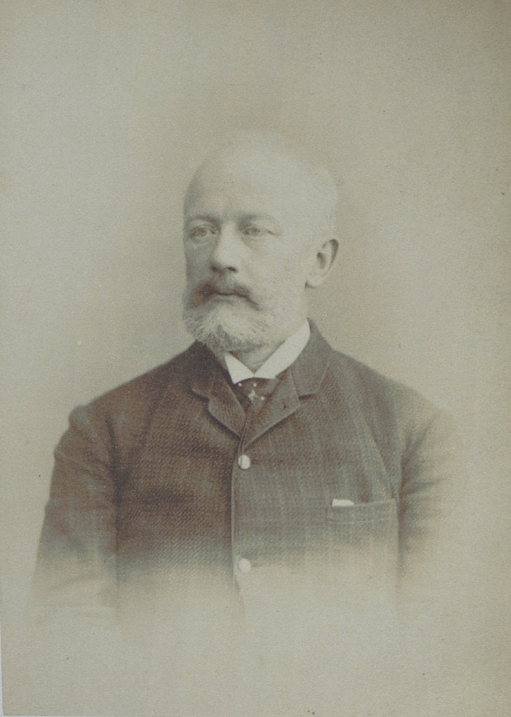 Detail of Portrait of the composer Pyotr Ilyich Tchaikovsky, End of 1880s by Anonymous