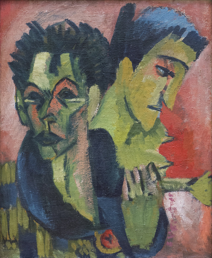 Detail of Self-Portrait with girl, 1914-1915 by Anonymous