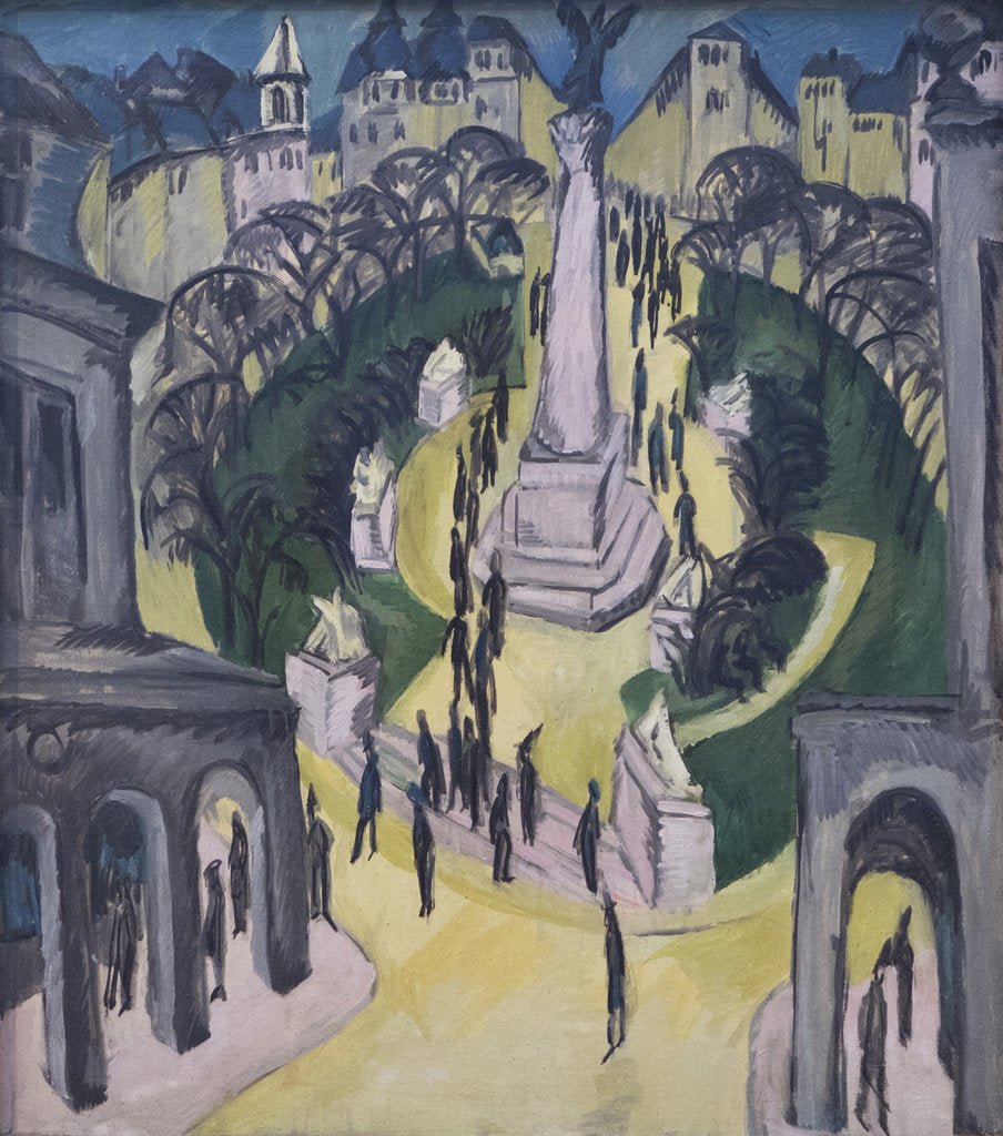 Detail of The Belle Alliance Square in Berlin, 1914 by Anonymous